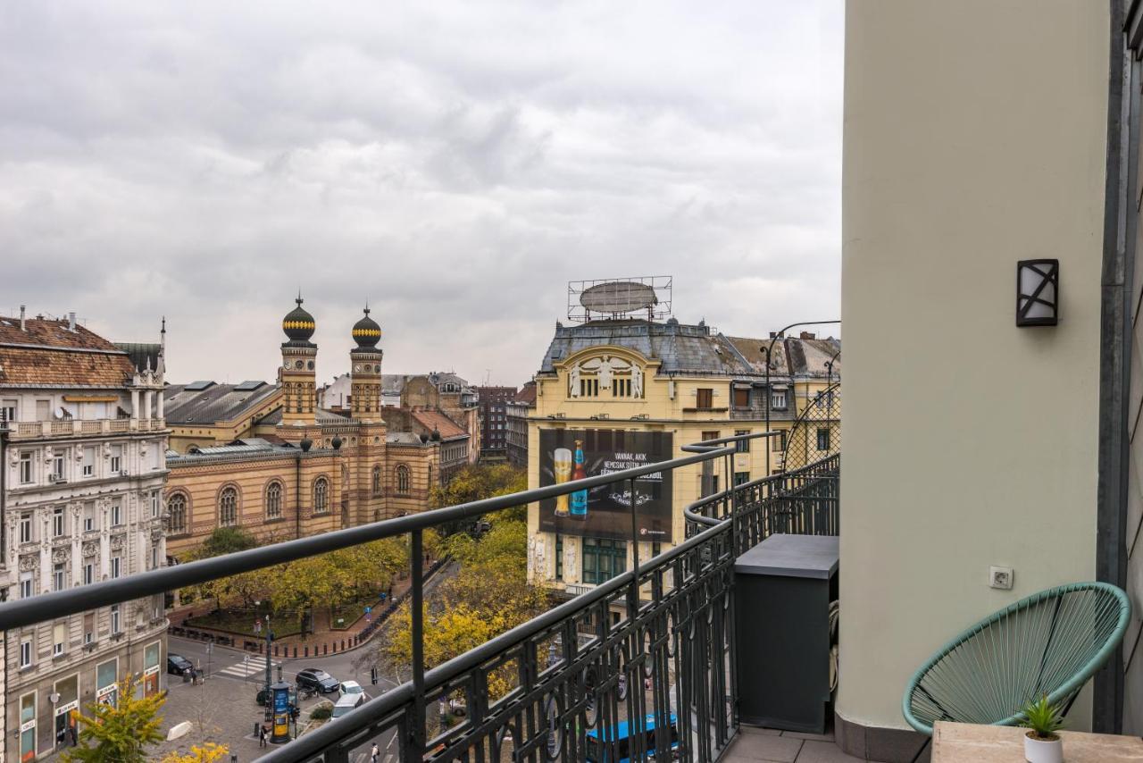 Panoramic Smart Penthouse Central View Of Grand Synagogue Lägenhet Budapest Exteriör bild